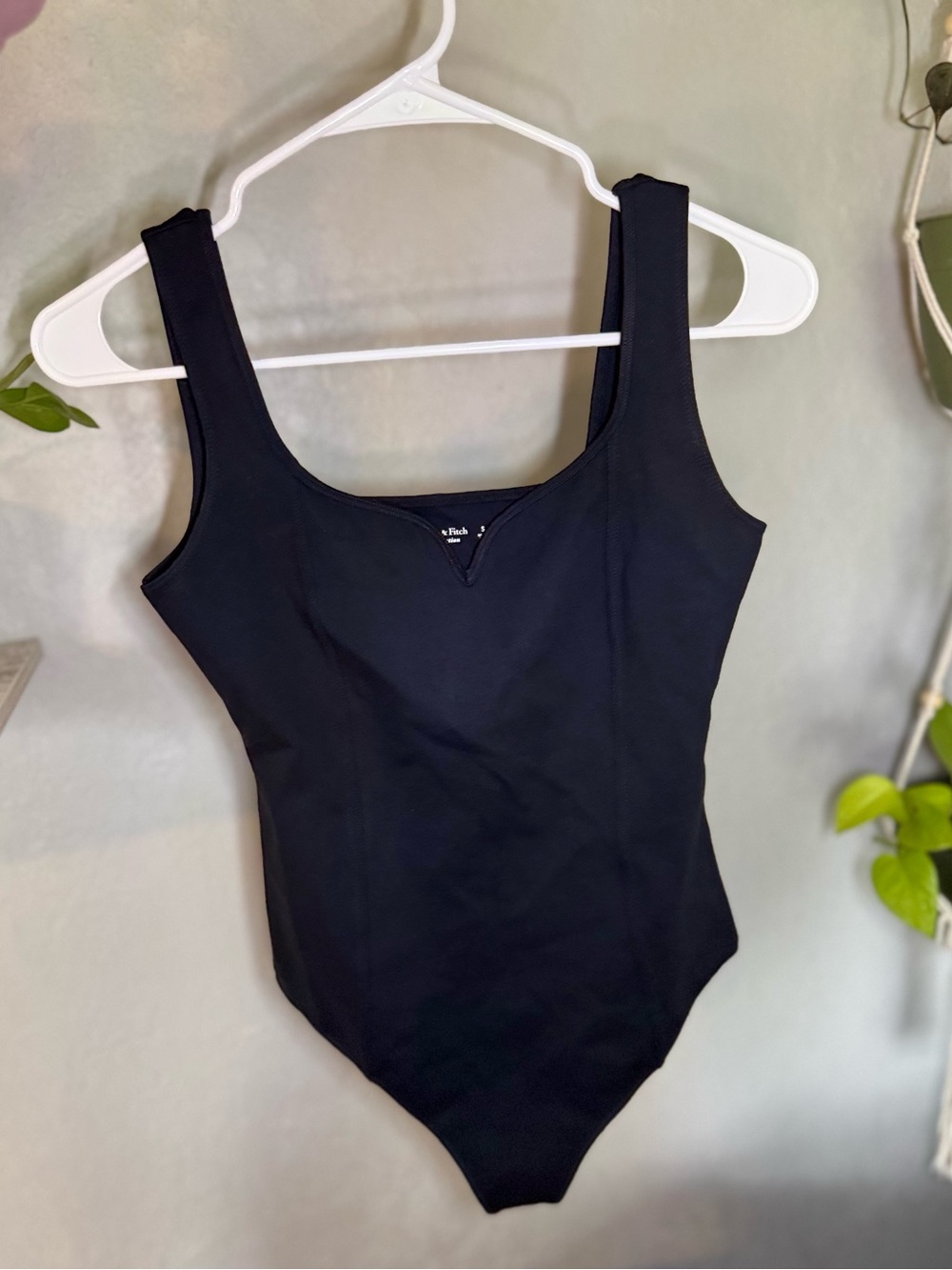 Abercrombie & Fitch Black V-Neck Bodysuit